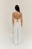 Dreamer Linen Halter Top Oatmeal sold by Fortunate One