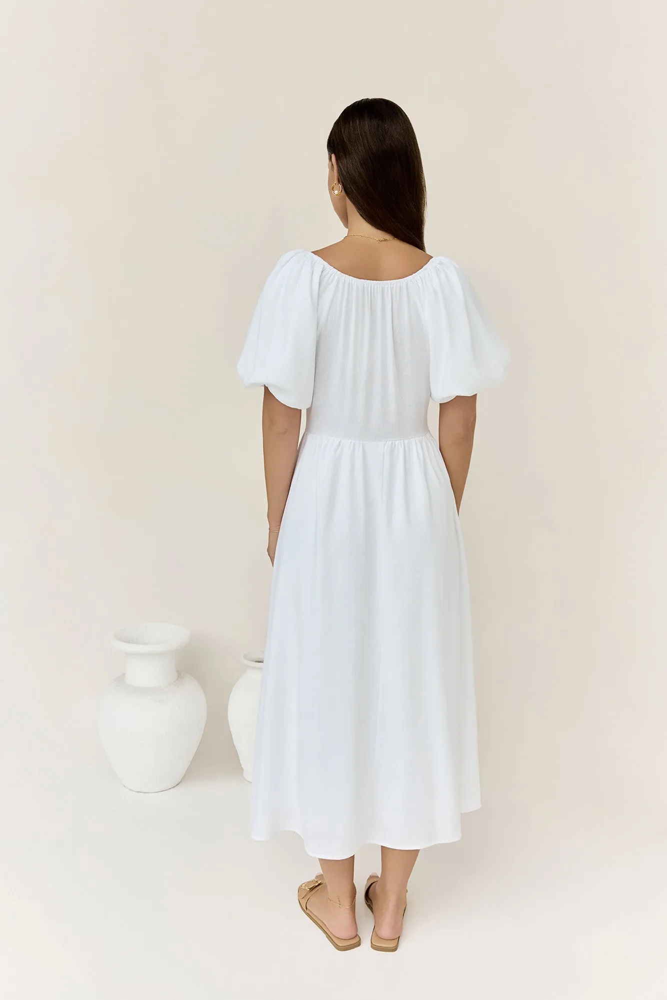 Sunlight Maxi Dress White sold by Fortunate One product image thumbnail 2