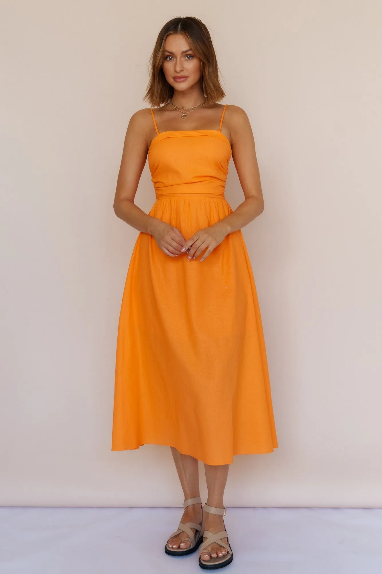 Kahlua Maxi Dress Orange sold by Fortunate One product image thumbnail 5