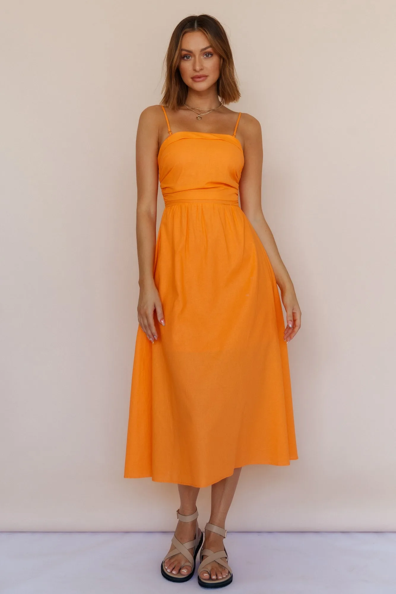 Kahlua Maxi Dress Orange sold by Fortunate One product image thumbnail 2