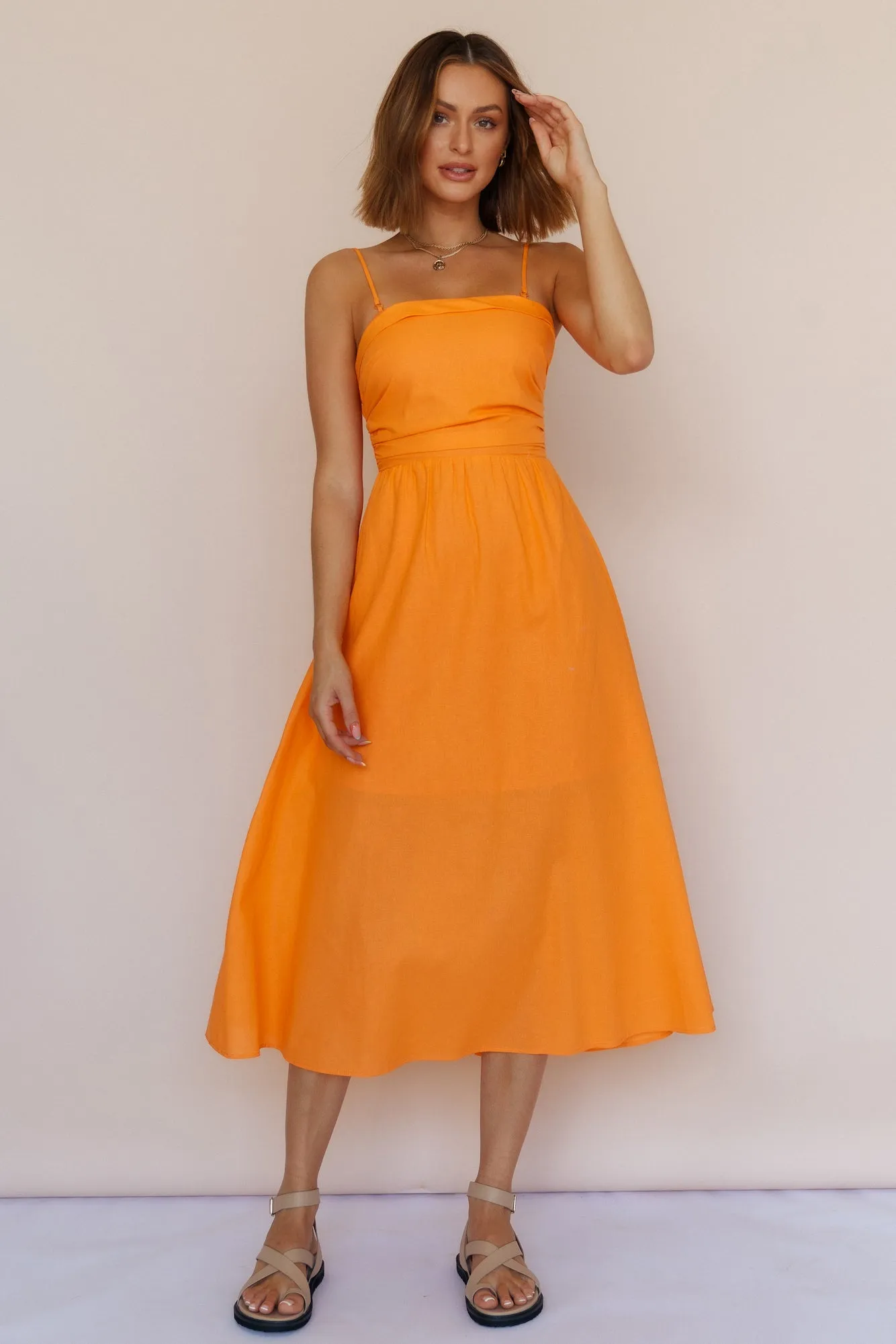 Kahlua Maxi Dress Orange sold by Fortunate One product image thumbnail 3