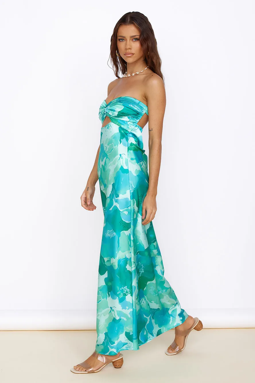 Time Stops Maxi Dress Green sold by Fortunate One product image thumbnail 4