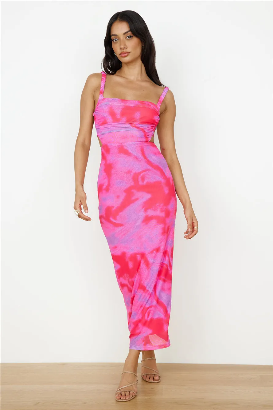 Enchanted Skies Maxi Dress Pink sold by Fortunate One product image thumbnail 4