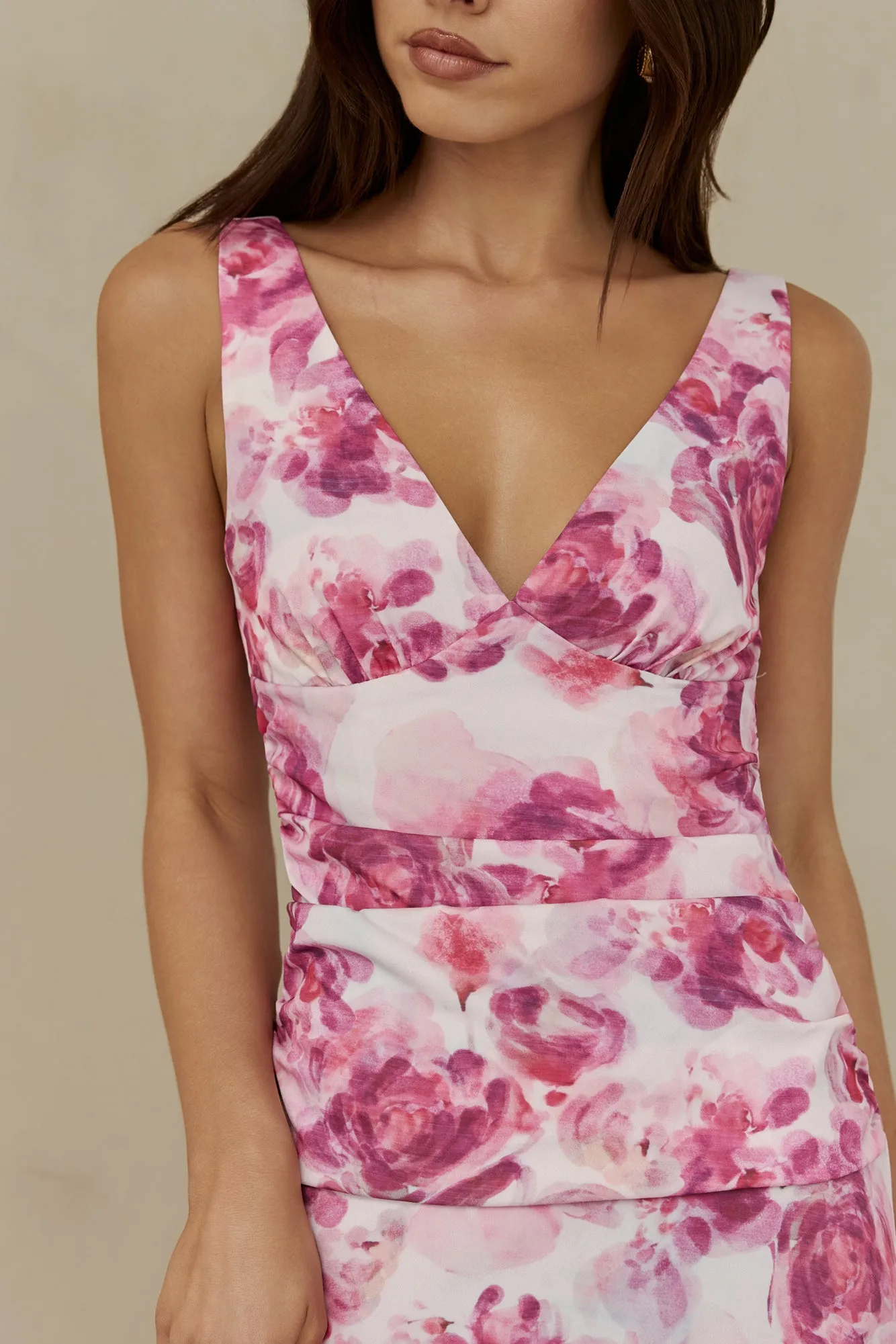 Sunset Palette Maxi Dress Pink sold by Fortunate One product image thumbnail 4