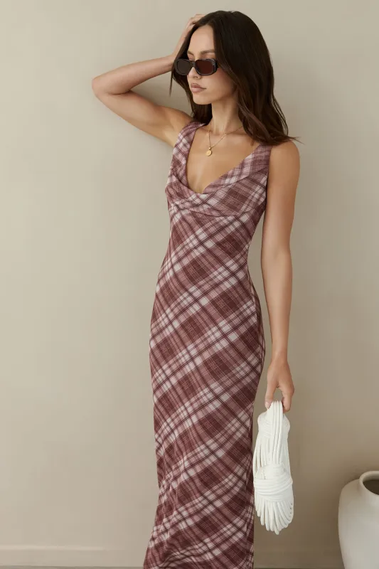 Love And Dreams Maxi Dress Brown sold by Fortunate One