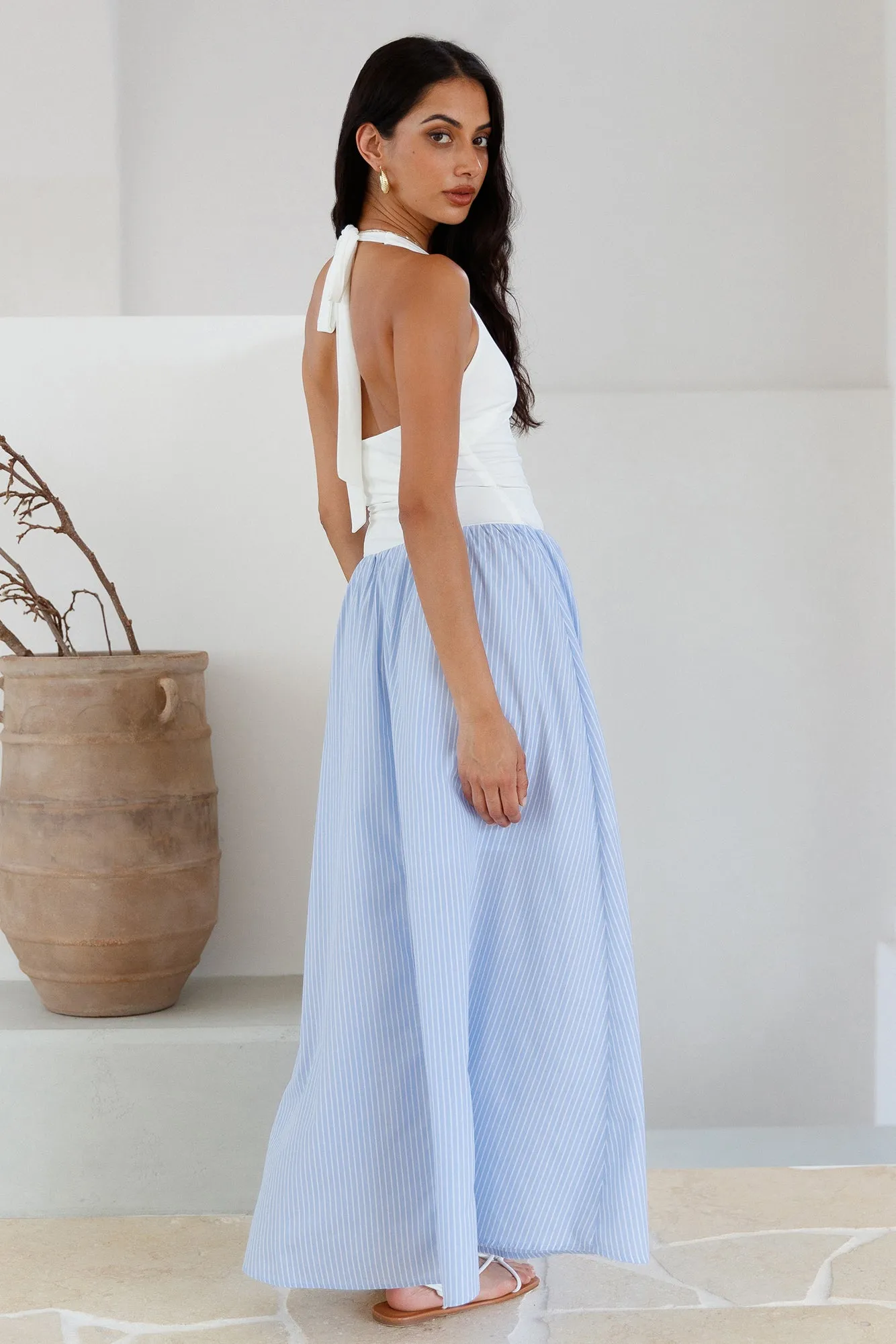 Soft Sail Maxi Dress Blue sold by Fortunate One product image thumbnail 4
