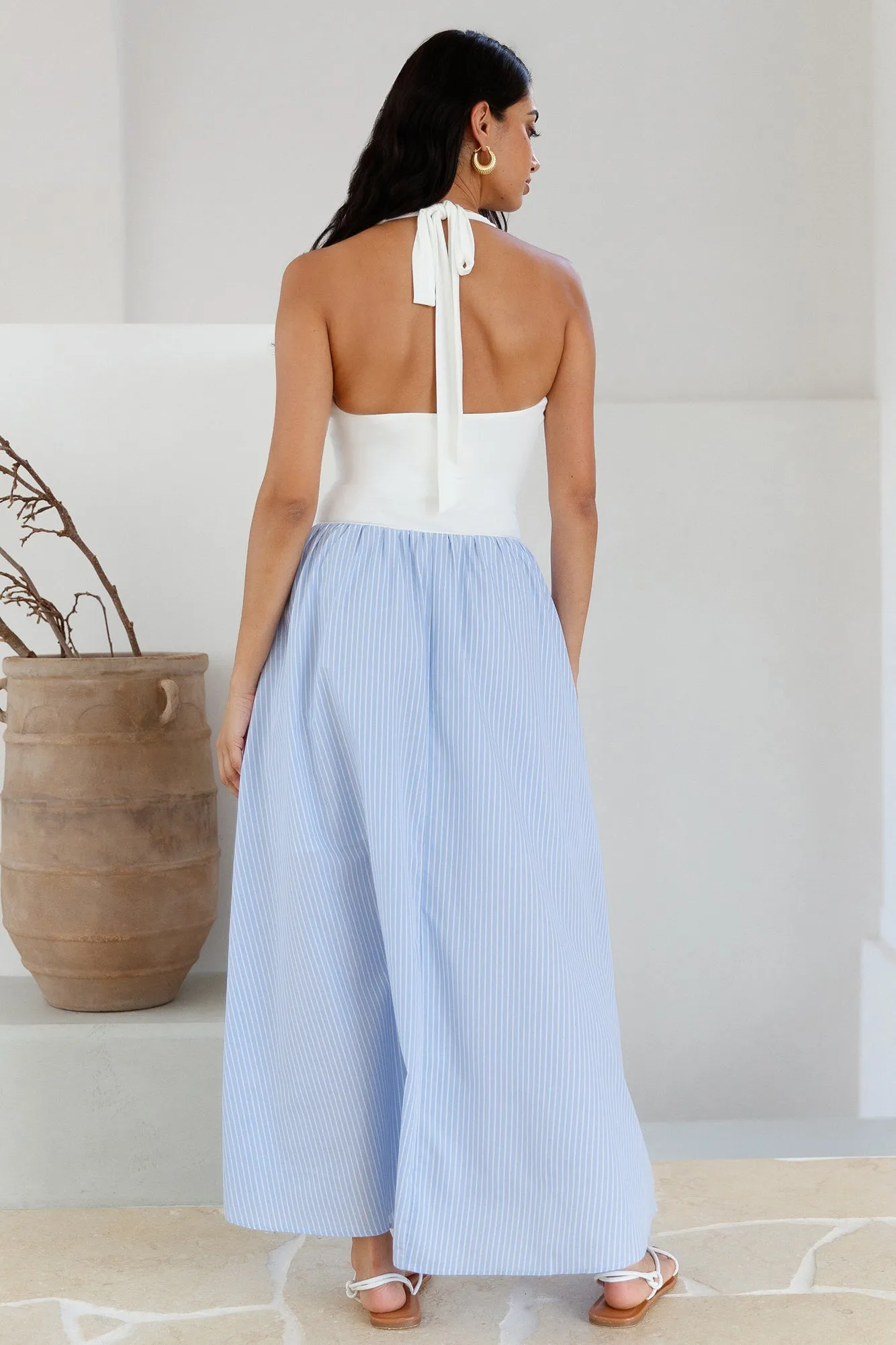 Soft Sail Maxi Dress Blue sold by Fortunate One product image thumbnail 5