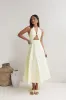 Sands Of Splendor Halter Maxi Dress Lemon sold by Fortunate One