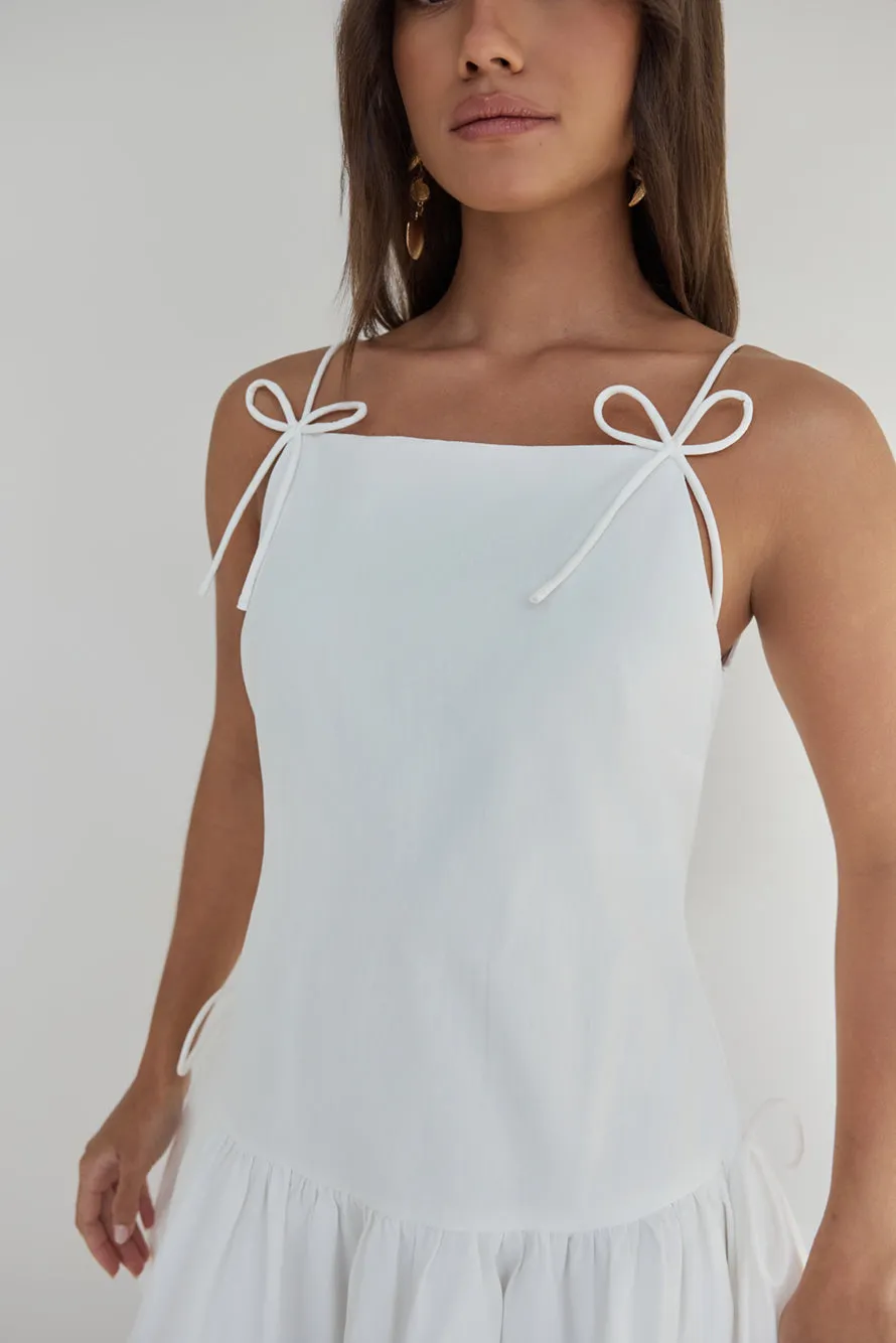 Sweeter Days Mini Dress White sold by Fortunate One product image thumbnail 4