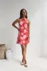 Havana Days Satin Halter Mini Dress Red sold by Fortunate One