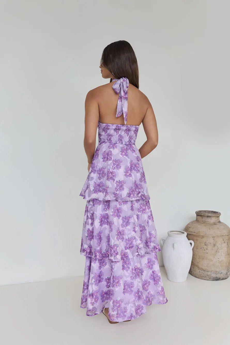 Lover And Dreamer Halter Maxi Dress Lilac sold by Fortunate One product image thumbnail 2