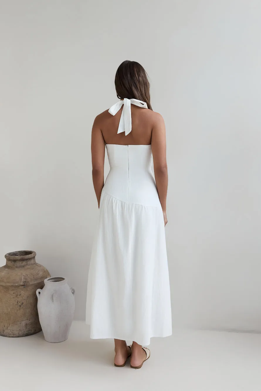 Angelic Song Halter Maxi Dress White sold by Fortunate One product image thumbnail 2