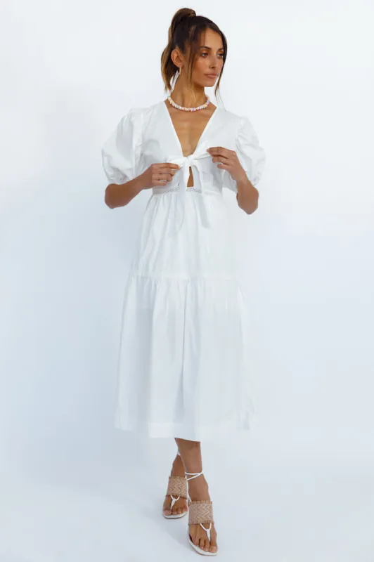 Summer Sundance Maxi Dress White sold by Fortunate One