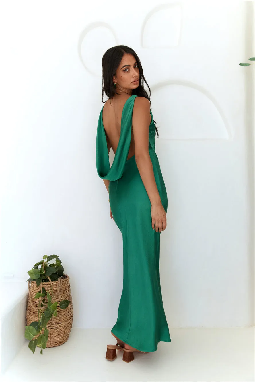 Raelyn Maxi Dress Emerald sold by Fortunate One