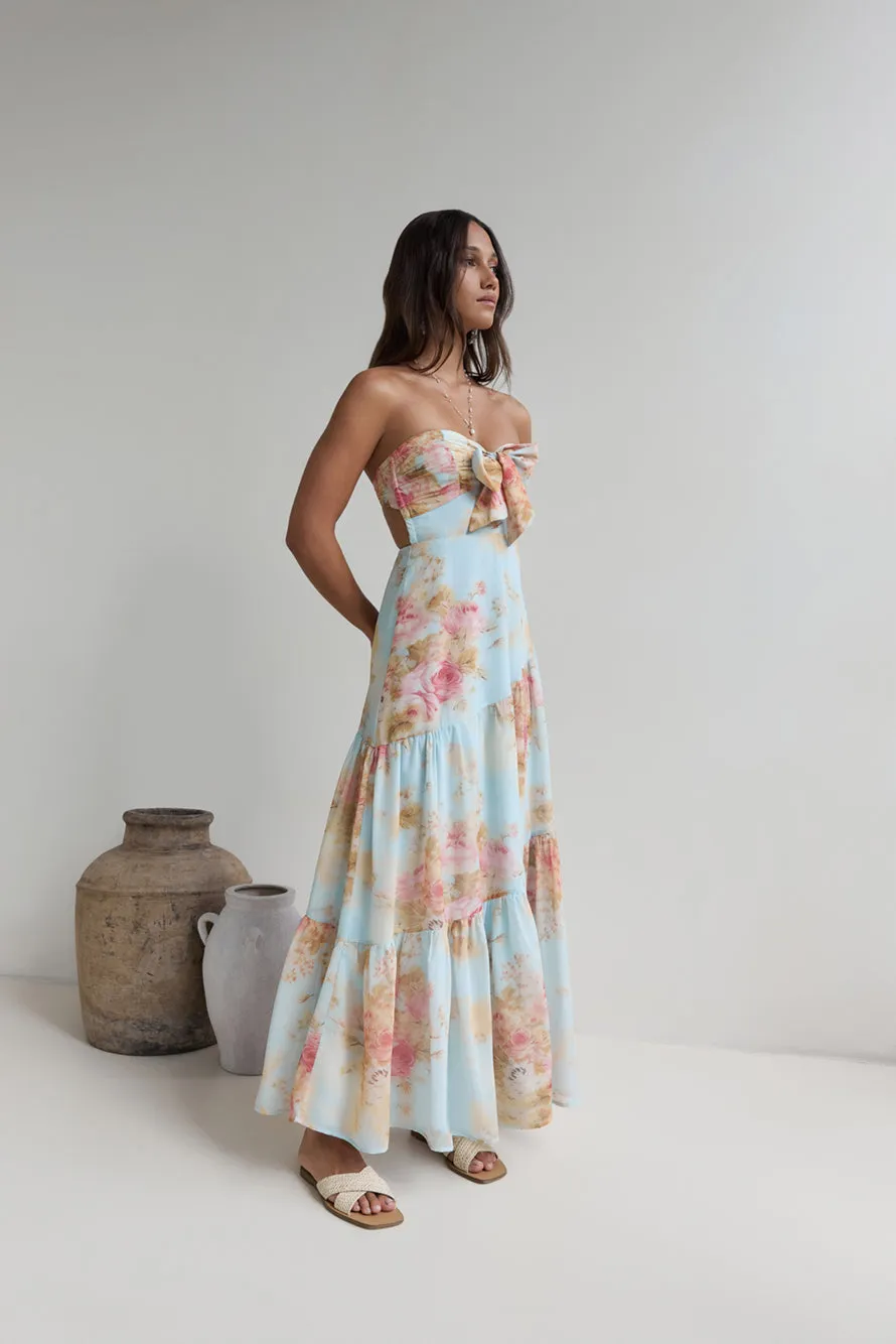 Beyond The Glow Strapless Maxi Dress Print sold by Fortunate One
