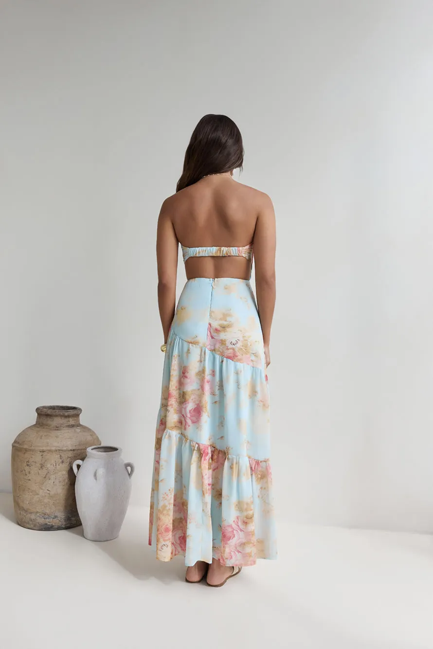 Beyond The Glow Strapless Maxi Dress Print sold by Fortunate One product image thumbnail 2