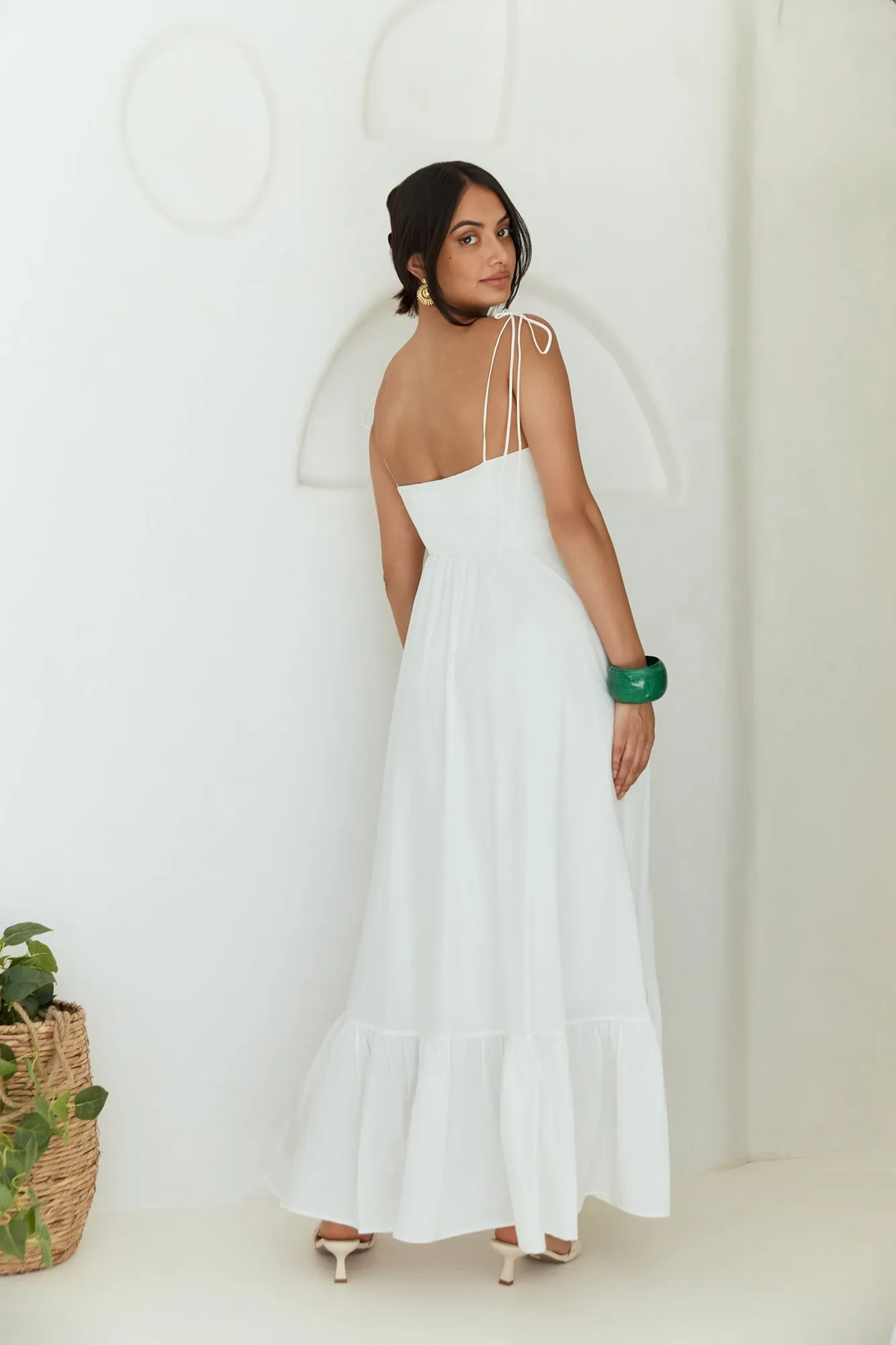 By Your Side Maxi Dress White sold by Fortunate One product image thumbnail 2