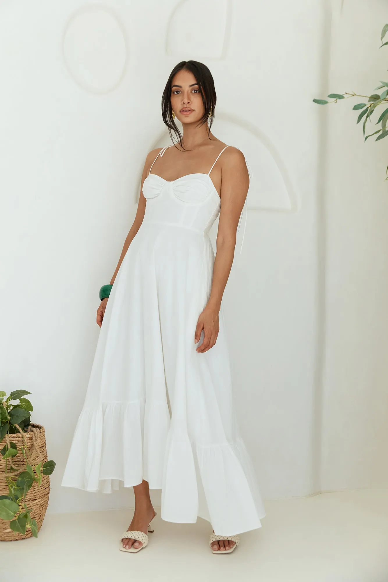By Your Side Maxi Dress White sold by Fortunate One product image thumbnail 3