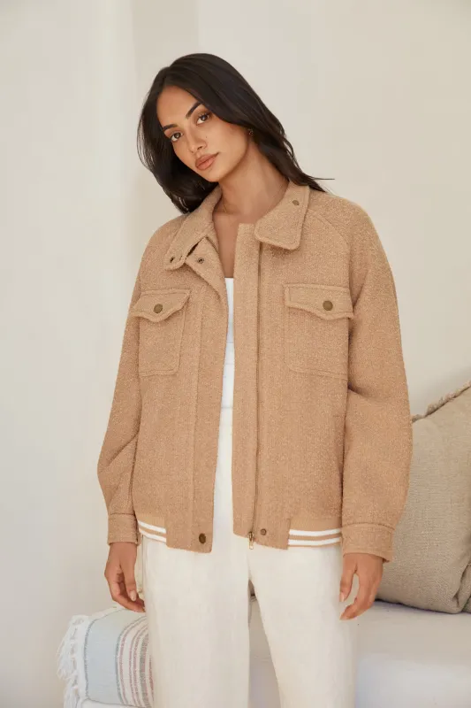 Winter Whimsy Jacket Caramel sold by Fortunate One