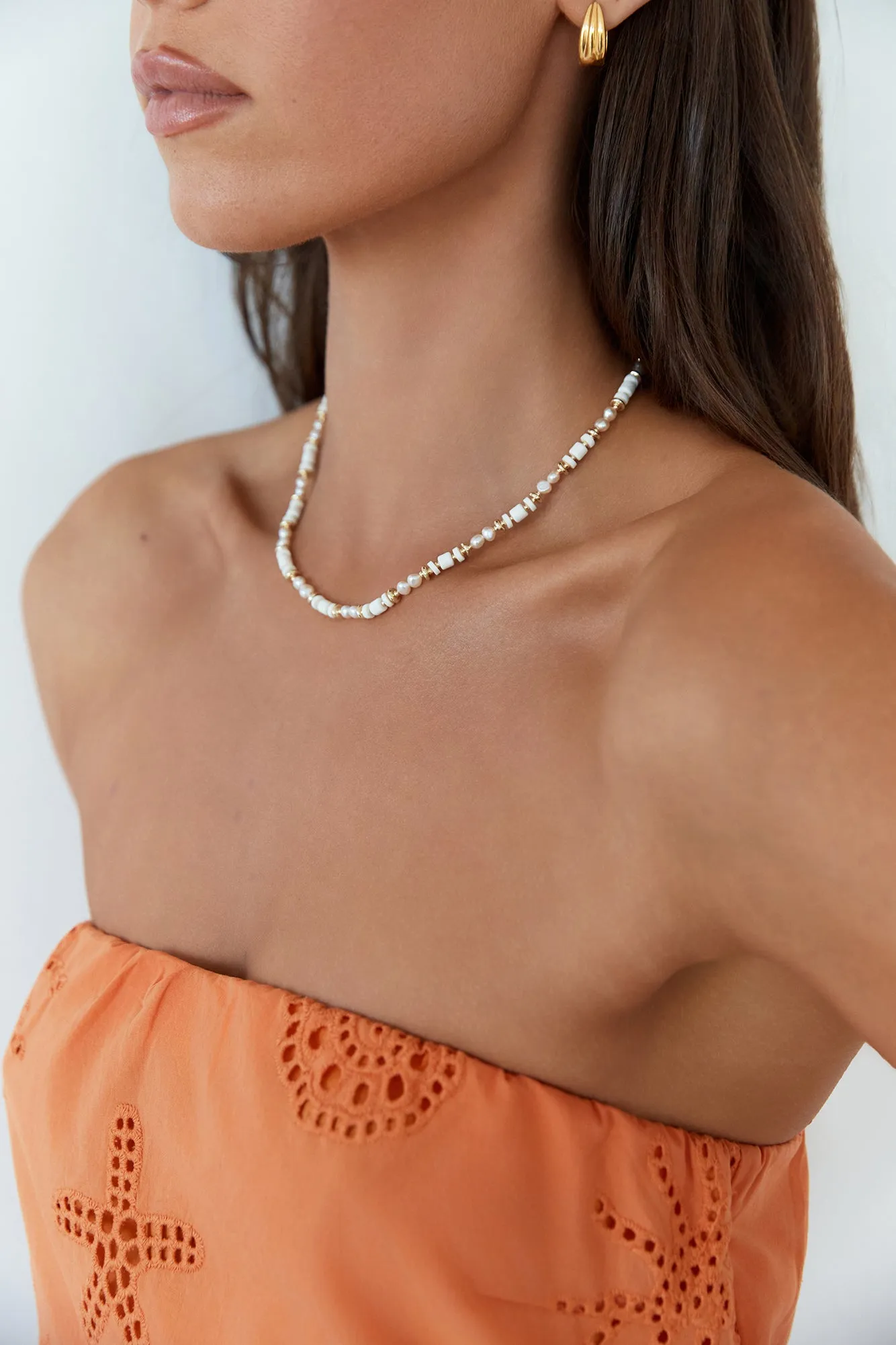 Sandy Dreams Necklace White sold by Fortunate One product image thumbnail 5