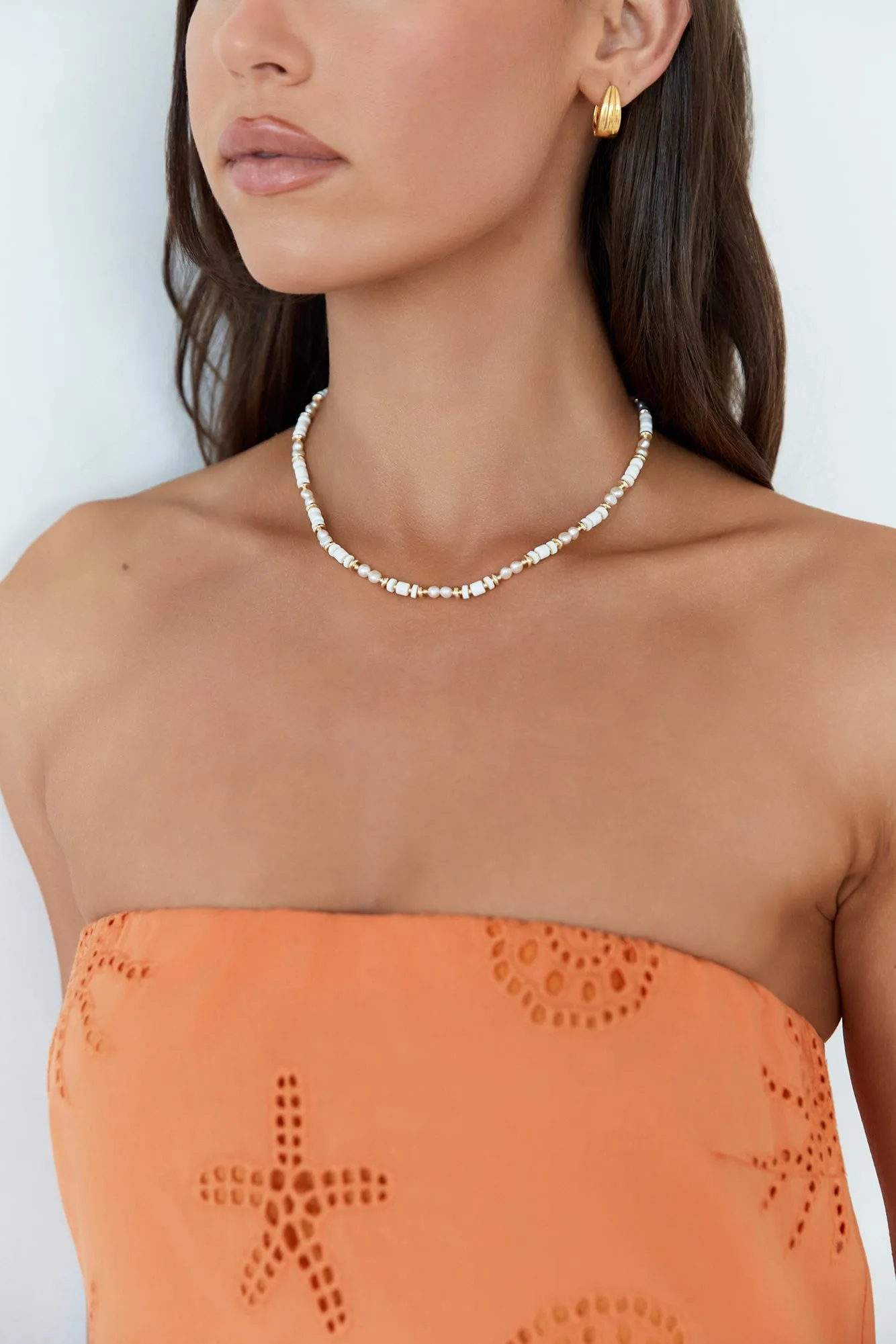 Sandy Dreams Necklace White sold by Fortunate One