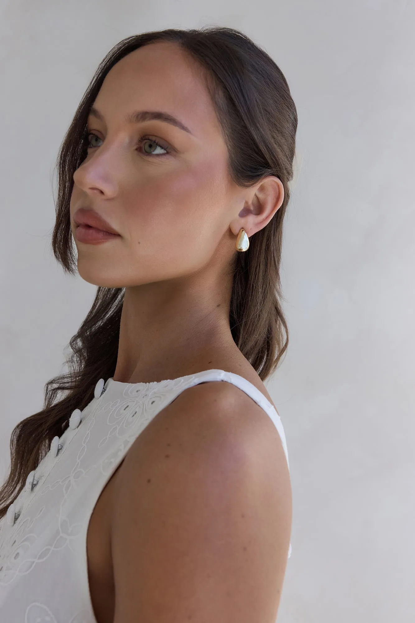 Luna Drops Earrings Gold sold by Fortunate One product image thumbnail 3