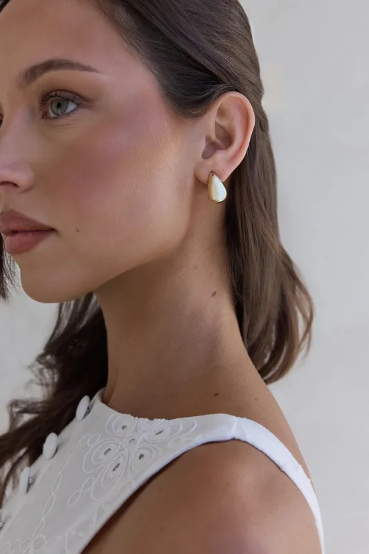 Luna Drops Earrings Gold sold by Fortunate One