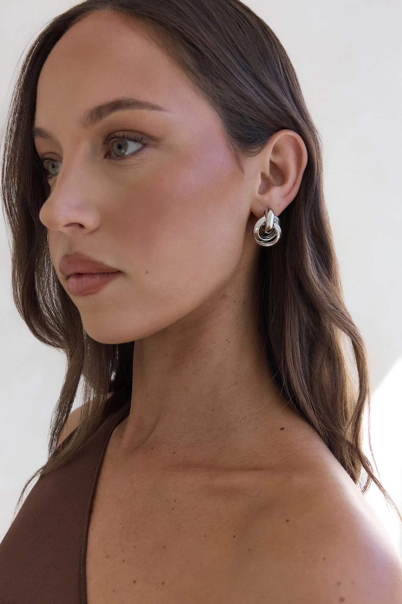 Blossom Studs Earrings Silver sold by Fortunate One product image thumbnail 3