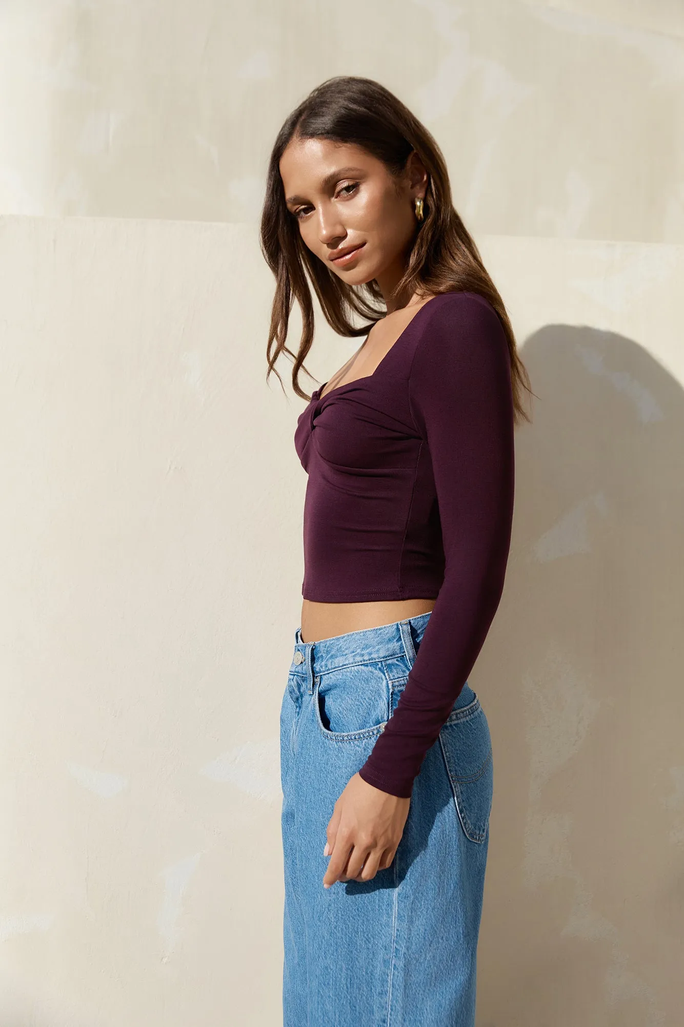 Roam Free Forever Long Sleeve Top Purple sold by Fortunate One product image thumbnail 5