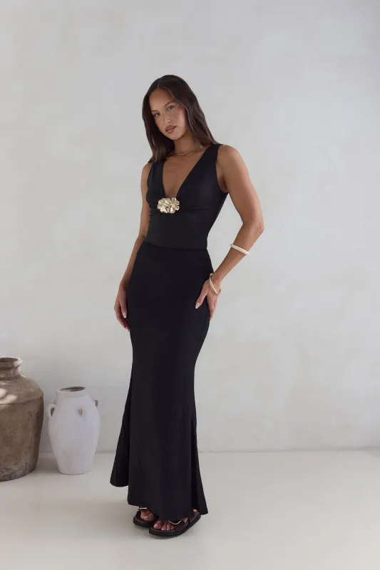 Somewhere She Shines Bodysuit Black sold by Fortunate One