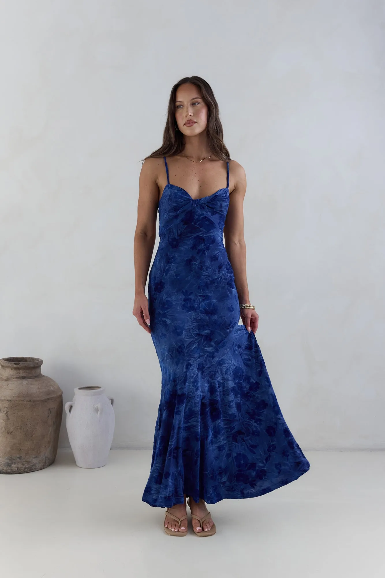 Wander In Style Maxi Dress Blue sold by Fortunate One product image thumbnail 5