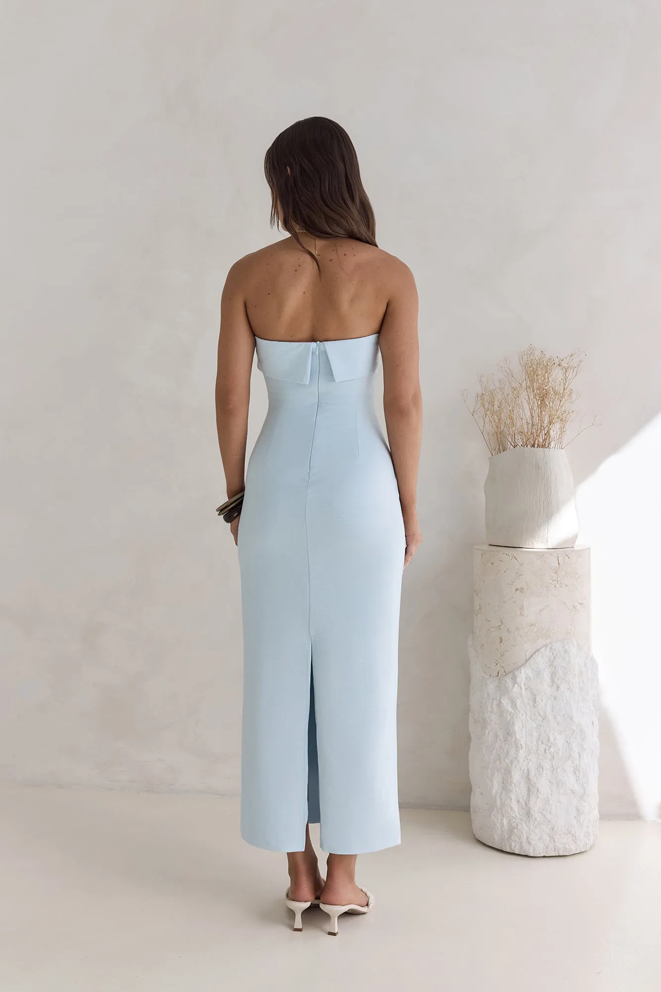 Sunny Daze Strapless Maxi Dress Blue sold by Fortunate One product image thumbnail 2