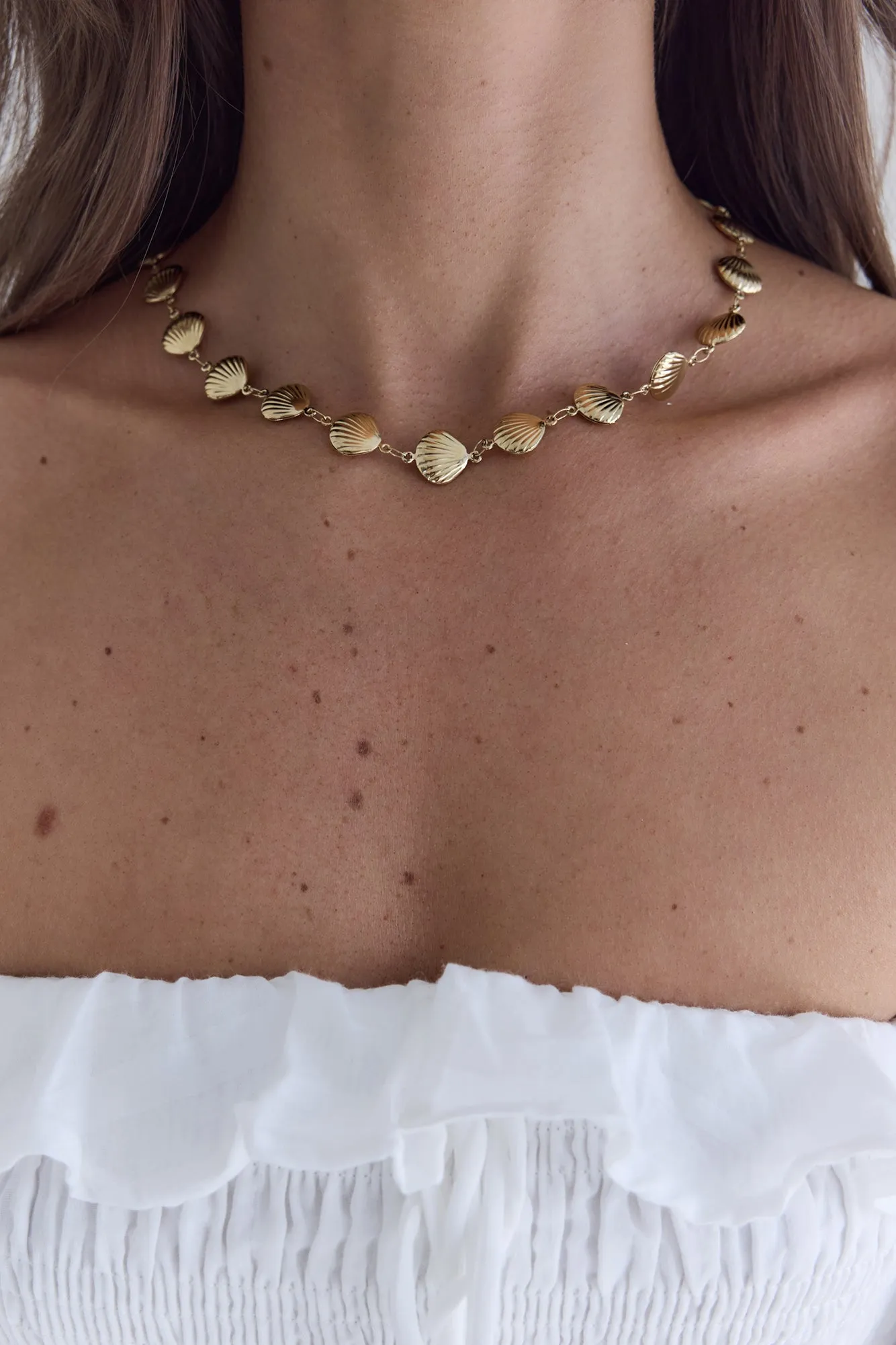 Wave Kissed Necklace Gold sold by Fortunate One product image thumbnail 3