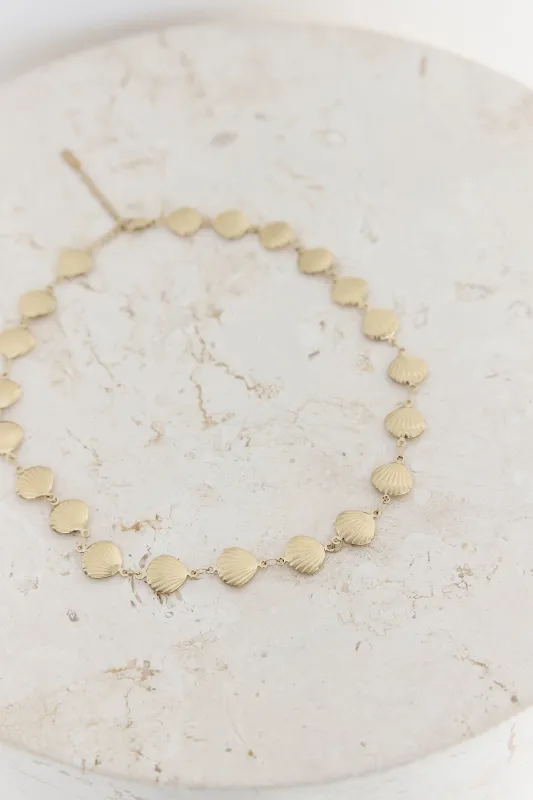 Wave Kissed Necklace Gold sold by Fortunate One