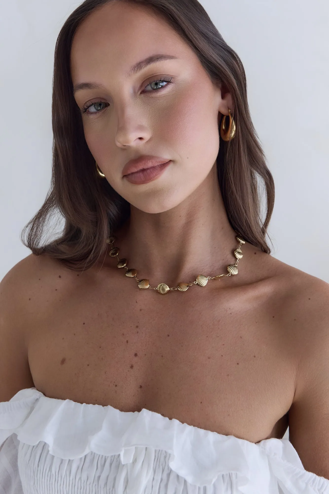 Wave Kissed Necklace Gold sold by Fortunate One product image thumbnail 2