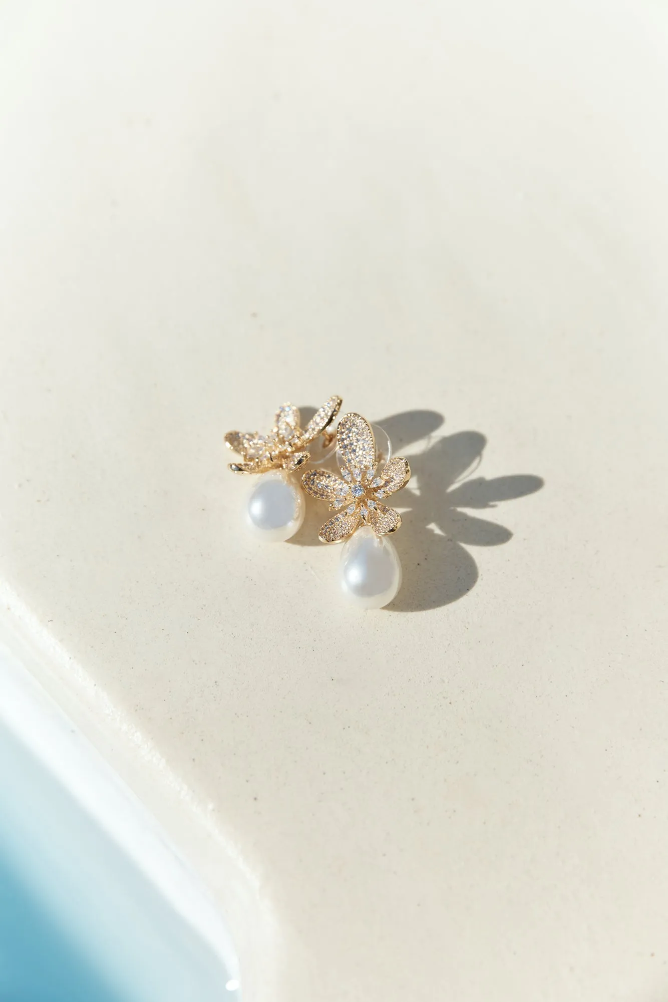 18k Gold Plated Sunlit Siren Earrings Gold sold by Fortunate One product image thumbnail 5