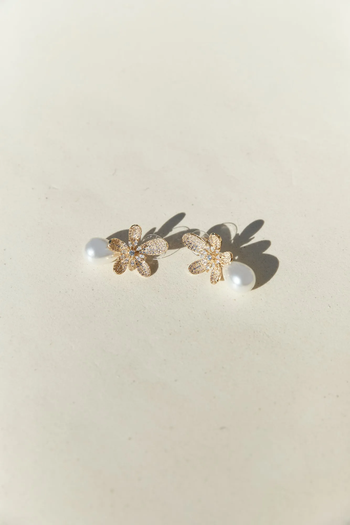 18k Gold Plated Sunlit Siren Earrings Gold sold by Fortunate One product image thumbnail 2