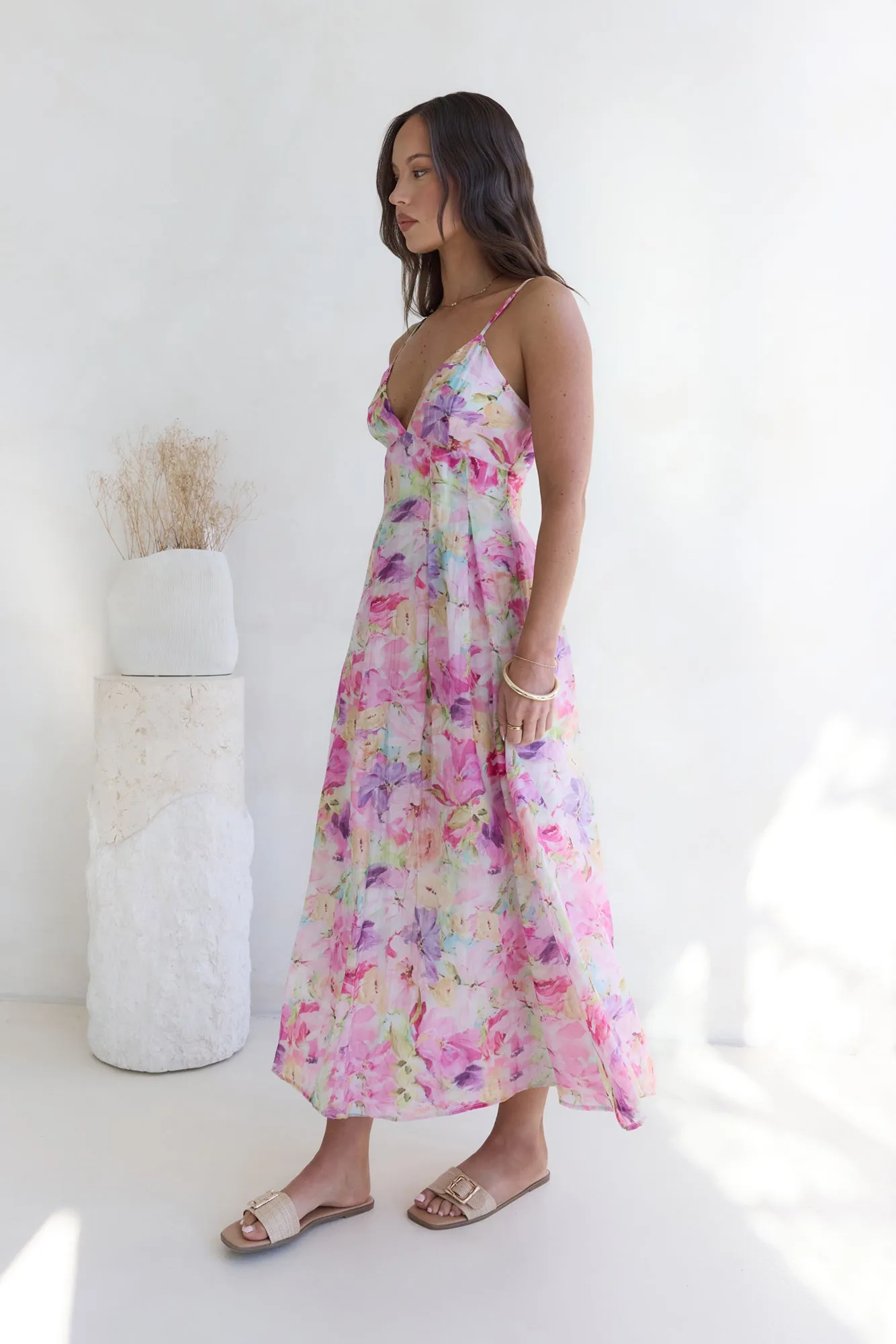 Tides Of Colour Midi Dress Print sold by Fortunate One product image thumbnail 4