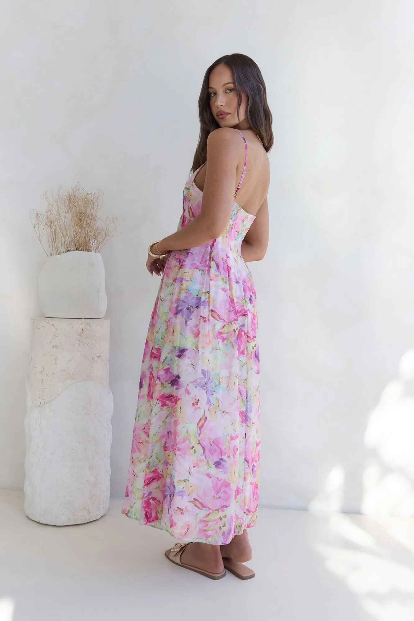 Tides Of Colour Midi Dress Print sold by Fortunate One product image thumbnail 5