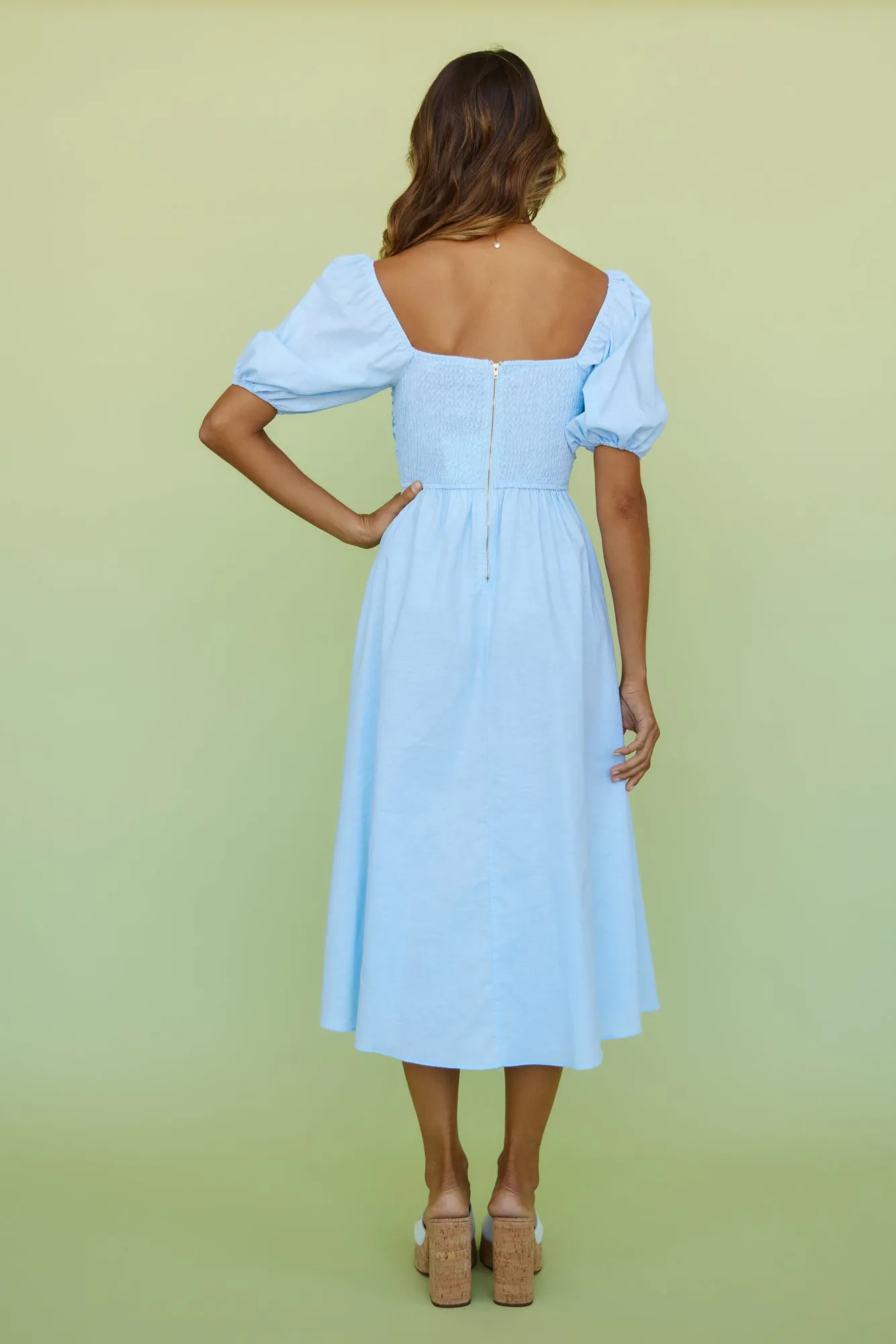 Delfino Maxi Dress Blue sold by Fortunate One product image thumbnail 5