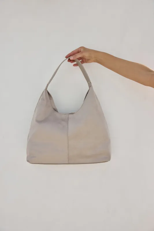 Tammy Shoulder Bag Mist Suede made by Billini