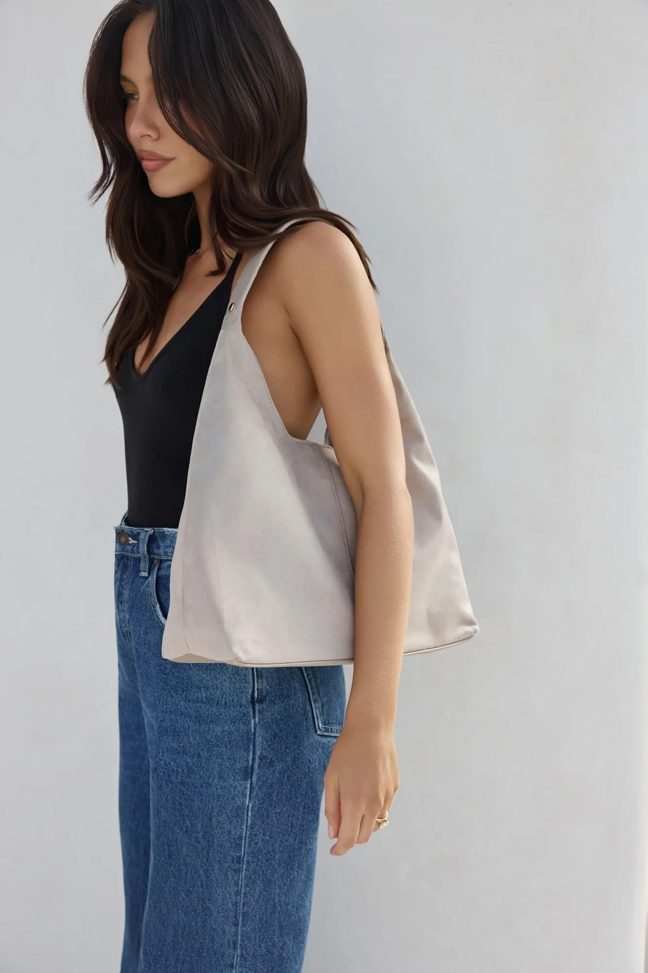 Tammy Shoulder Bag Mist Suede sold by Fortunate One product image thumbnail 2