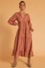 From My Heart Maxi Dress Rust sold by Fortunate One