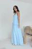 Shoreline Luxe Maxi Dress Blue sold by Fortunate One
