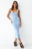 Glamour World Maxi Dress Blue sold by Fortunate One