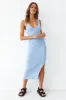 Glamour World Maxi Dress Blue sold by Fortunate One