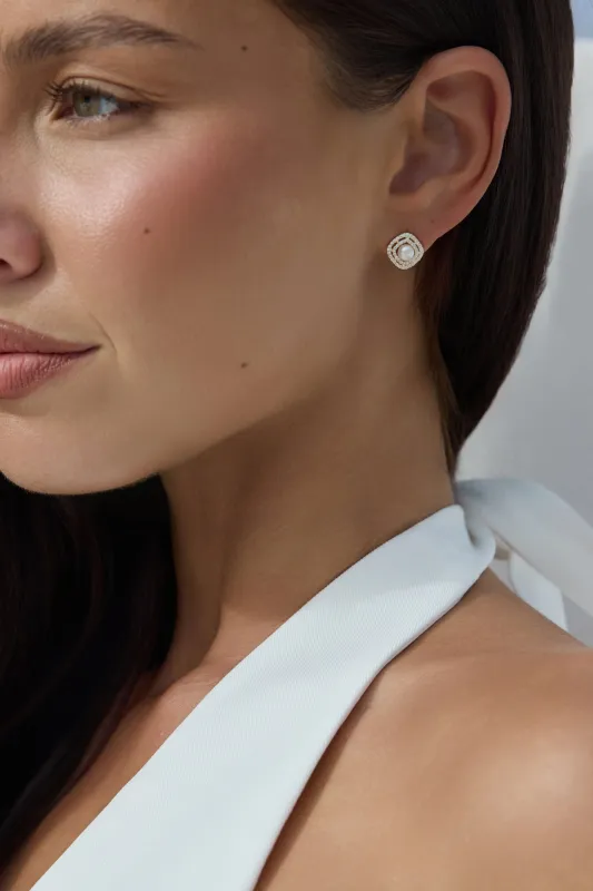 Dinner Dates Earrings Gold sold by Fortunate One