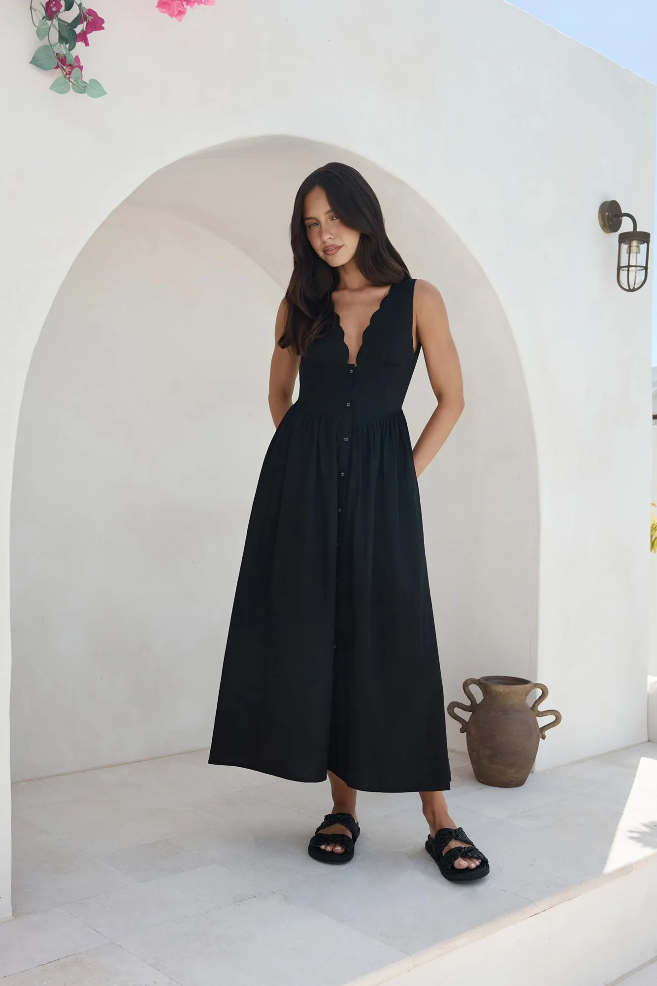 Chasing Daylight Maxi Dress Black sold by Fortunate One product image thumbnail 3