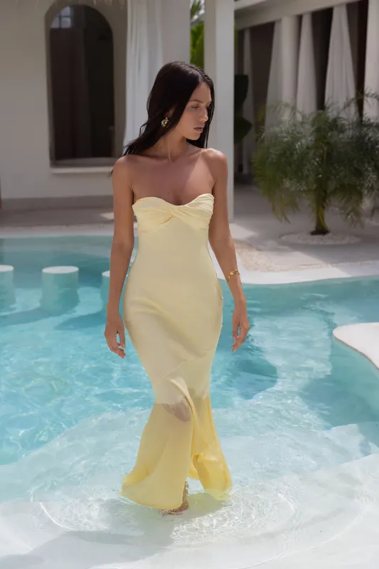 Dream Destinations Maxi Dress Yellow sold by Fortunate One