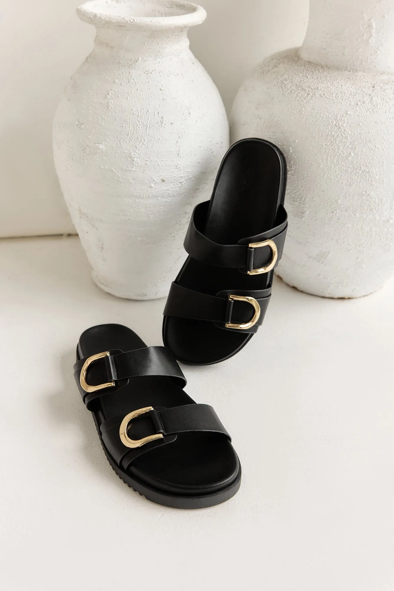 Areli Slides Light Black sold by Fortunate One product image thumbnail 2